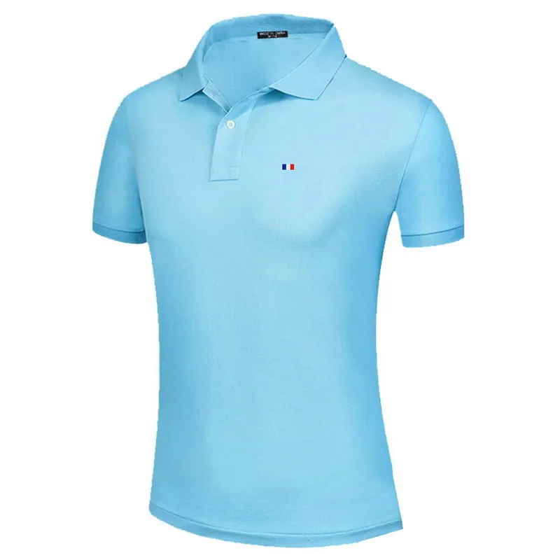 100% Cotton Sport Short-sleeved Polo Shirt Flag Logo Women's Summer Solid Color Fashion Casual Slim Lapel T-shirt Golf Tops Tee - Image 17