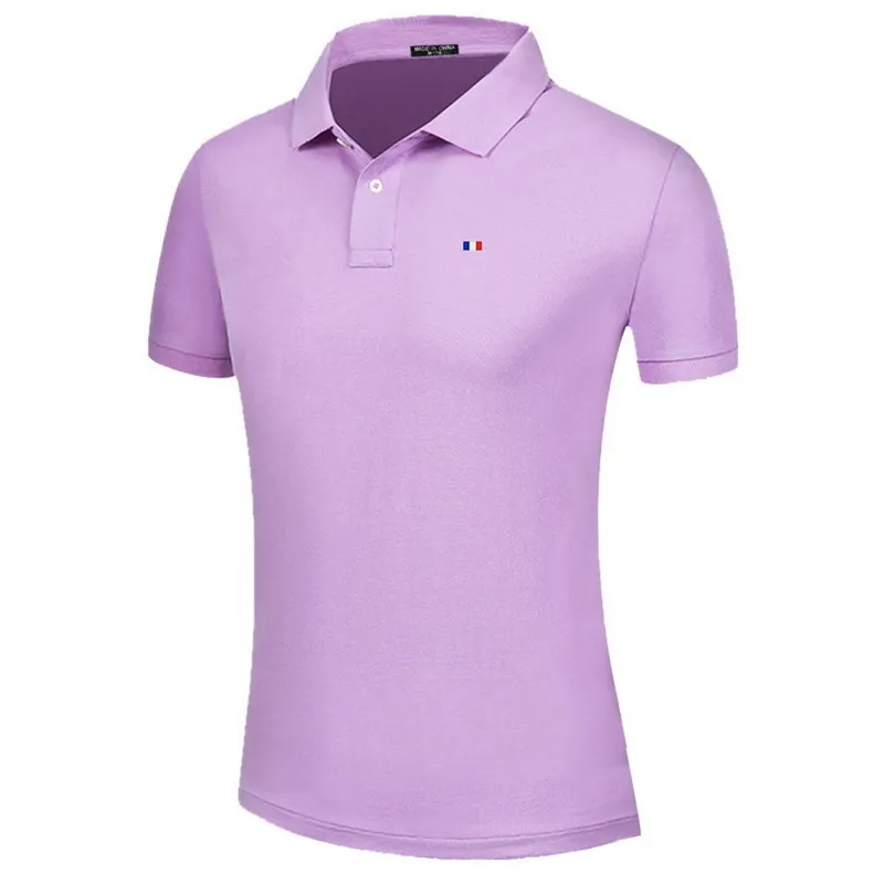 100% Cotton Sport Short-sleeved Polo Shirt Flag Logo Women's Summer Solid Color Fashion Casual Slim Lapel T-shirt Golf Tops Tee - Image 25