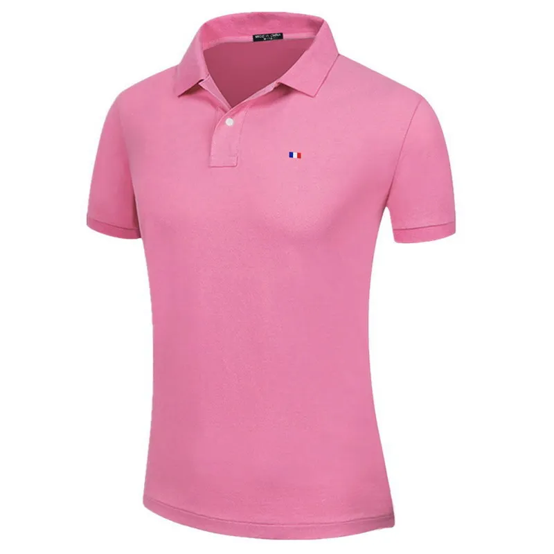 100% Cotton Sport Short-sleeved Polo Shirt Flag Logo Women's Summer Solid Color Fashion Casual Slim Lapel T-shirt Golf Tops Tee - Image 19