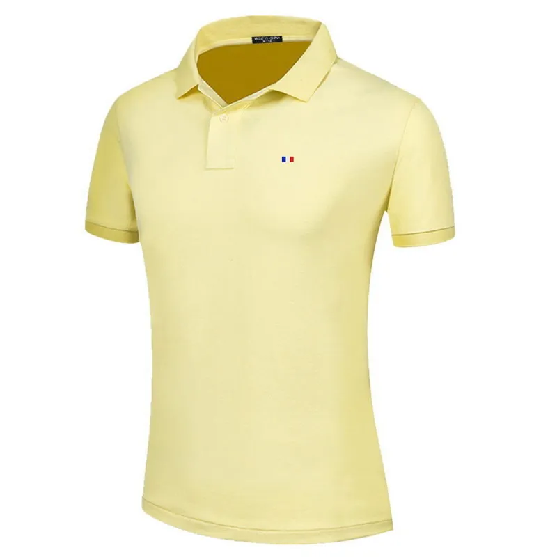 100% Cotton Sport Short-sleeved Polo Shirt Flag Logo Women's Summer Solid Color Fashion Casual Slim Lapel T-shirt Golf Tops Tee - Image 13