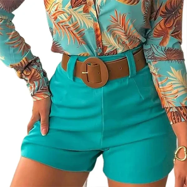 New Elegant High Waist Solid Slim Chic Hot Bottoms Shorts - Image 8