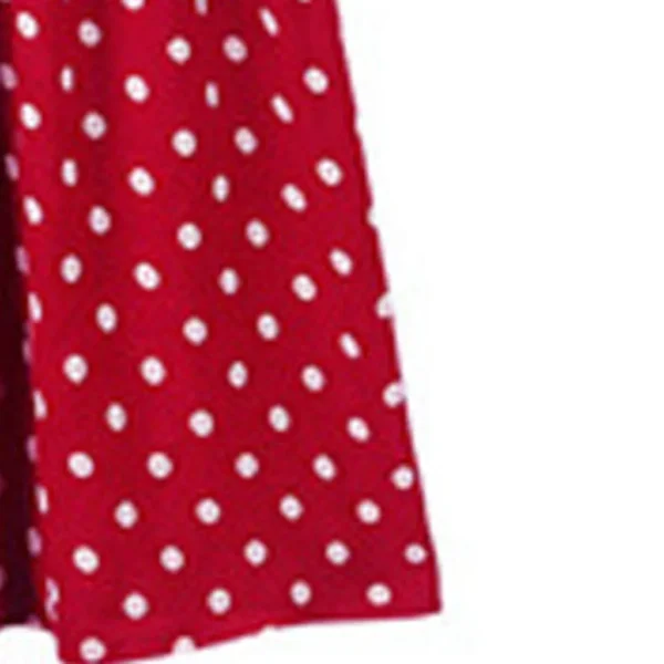 Summer Casual Loose None Sleeve Polka Dot Shoulder Sexy Dress - Image 11