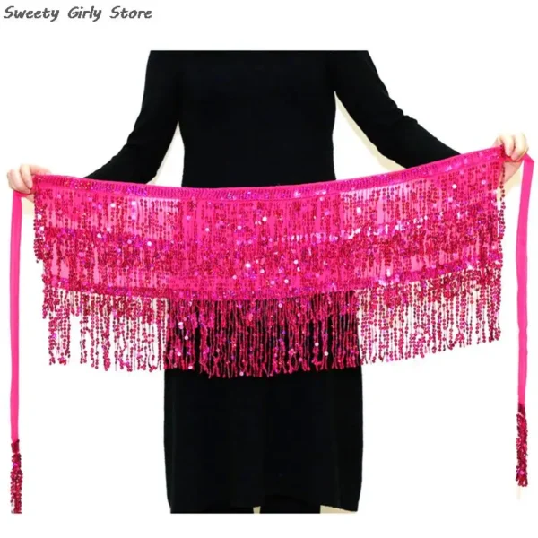 New Long Tassel Chain Belly Dance Performance Clubwear Party Skirts - Image 13