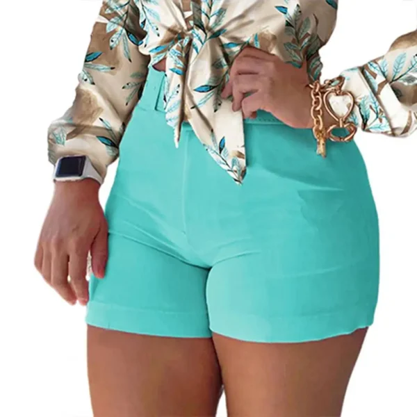 New Elegant High Waist Solid Slim Chic Hot Bottoms Pants - Image 6