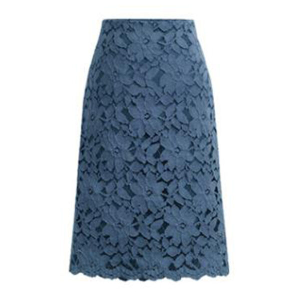 Summer Classic Knee-Length High Waist Elegant Lace Office Skirts for Women - Image 18