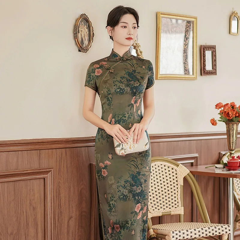 Fashion Clothes Party Vintage Casual Summer Elegant Traditional Chinese Clothing Cheongsams Chinese Dress Qipao Ethnic Style - Image 46