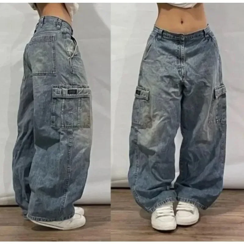 Streetwear New Fashion Oversized Print Baggy Jeans Y2K Harajuku Hip-hop Vintage Pop Gothic High Waist Wide-leg Pants Trousers - Image 4