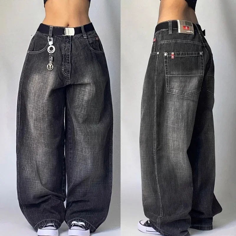 Streetwear New Fashion Oversized Print Baggy Jeans Y2K Harajuku Hip-hop Vintage Pop Gothic High Waist Wide-leg Pants Trousers - Image 6
